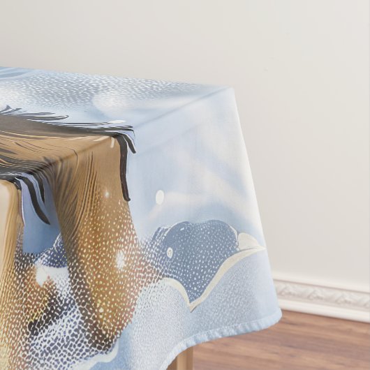 Finse Lapphund Winter Wonderland Christmas Joy Tafelkleed (Voorbeeld)