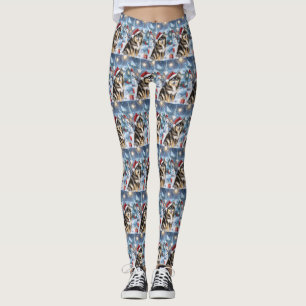 Finse Lapphund Winter Wonderland Kerstvreugde  Leggings