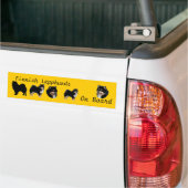 Finse Lapphunds aan raad van bestuur Bumpersticker (Op Truck)