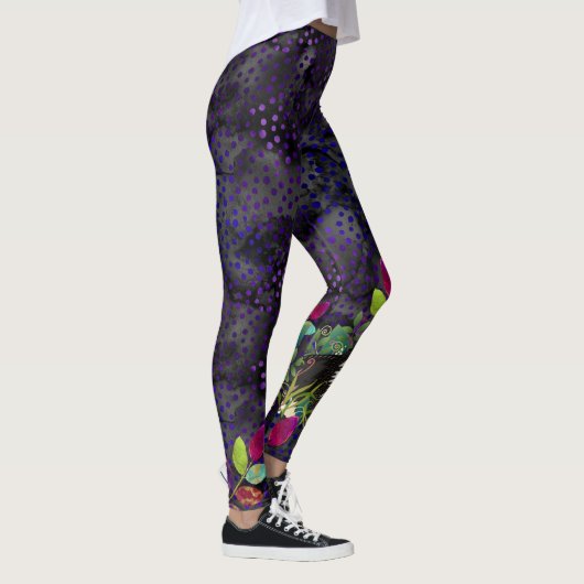Finse leggings Lapphund (paarse/magenta tones) (Rechts)