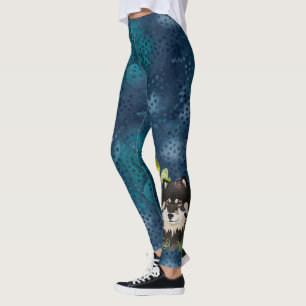 Finse leggings met blauwachtige tinten
