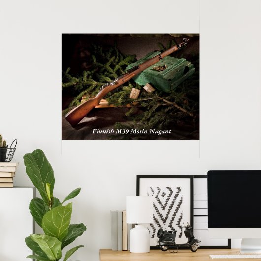 Finse M39 Mosin Nagant Poster (Thuiskantoor)