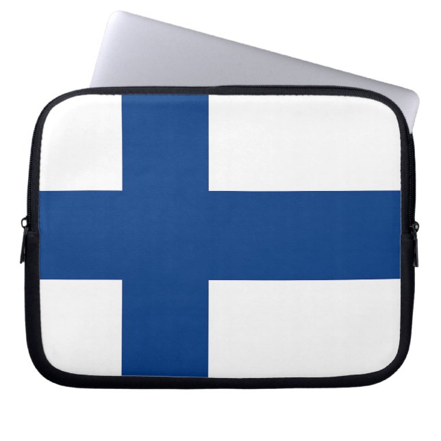Finse marktophoes laptop sleeve (Voorkant)