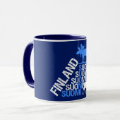 Finse mok met mazen en rendieren - kies stijl (Voorkant links)