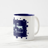 Finse Moose & rendierbeker Tweekleurige Koffiemok (Voorkant rechts)