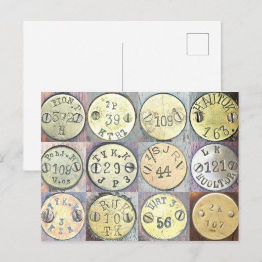 Finse Mosin Nagant Stock Disk Briefkaart (Voorkant / Achterkant)