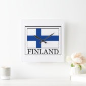 Finse muurklok vierkante klok (Huis)