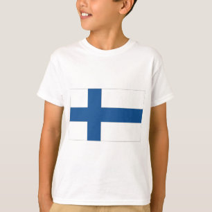 Finse nationale vlag t-shirt