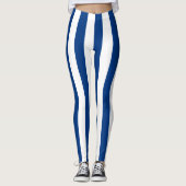 Finse nationale vlag Verticaal gestreept Leggings (Voorkant)