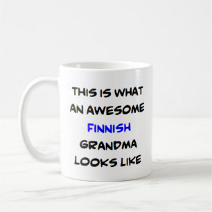 finse oma , geweldige koffiemok