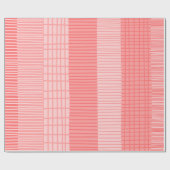 Finse Patchwork Stripe Patroon in Blush Pink Cadeaupapier (Vlak)
