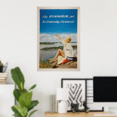 Finse poster voor het klassieke reizen (Thuiskantoor)