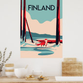 Finse poster voor het klassieke reizen (Keuken)