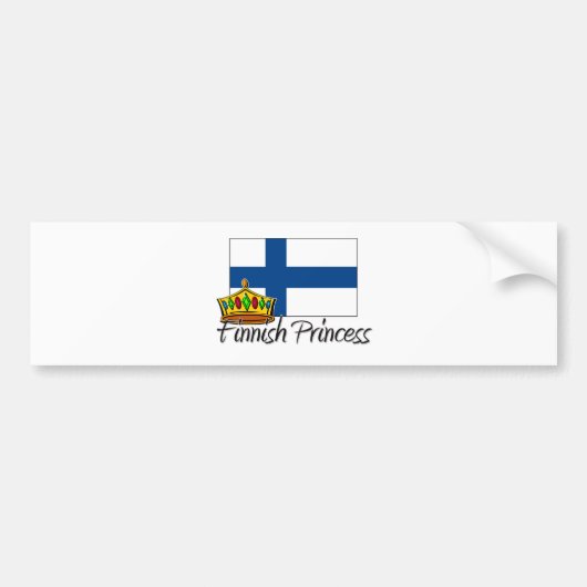 Finse prinses bumpersticker (Voorkant)