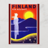 Finse reisposterontwerp Briefkaart (Voorkant)