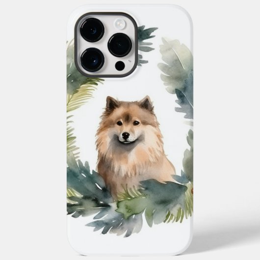 Finse schort kerst krans feestelijke pup Case-Mate iPhone case (Achterkant)