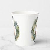 Finse schort kerst krans feestelijke pup papieren bekers (Rechts)