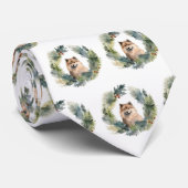 Finse schort kerst krans feestelijke pup stropdas (Opgerold)