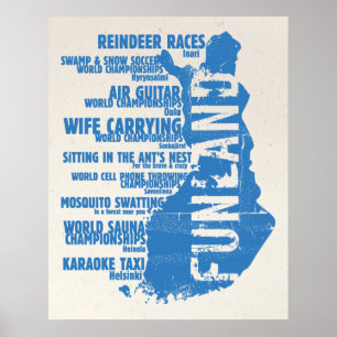 Finse schottenlijst 2 kolossaal Poster/afdruk Poster