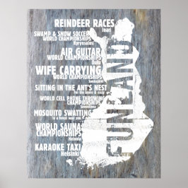 Finse schottenlijst 4 kolossaal Poster/afdruk Poster