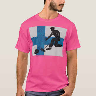 Finse Shirt voor vloerbedekking Finse vlag Winters