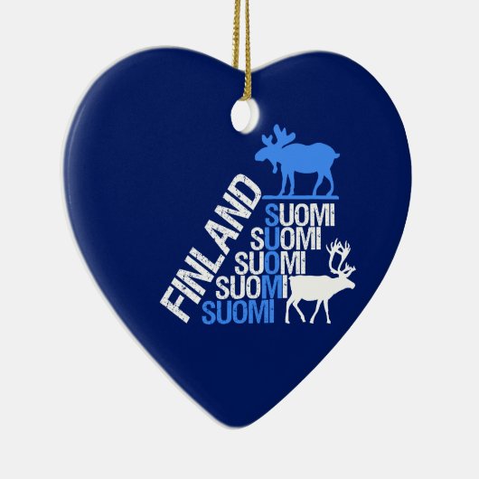 Finse sierversiering voor los- en rendieren - pas  keramisch ornament (Rechts)