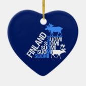 Finse sierversiering voor los- en rendieren - pas  keramisch ornament (Voorkant)