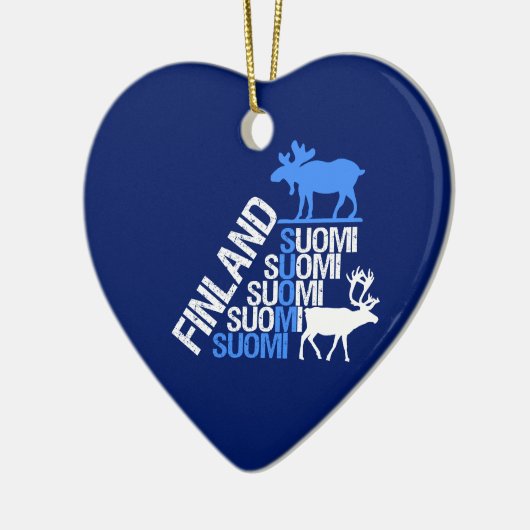 Finse sierversiering voor los- en rendieren - pas keramisch ornament (Links)