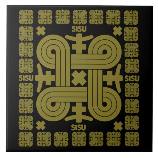 Finse Sisu Art Tegeltje (Voorkant)