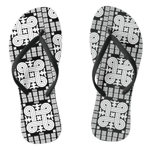 Finse Sisu Kunst Teenslippers (Voetbed)