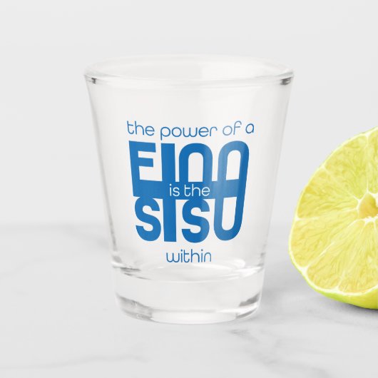 Finse Sisu Shotglas Shot Glas (Voorkant)