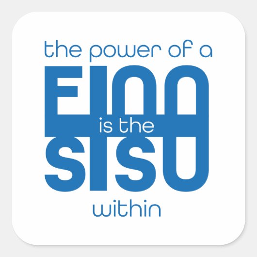 Finse Sisu Sticker (Voorkant)