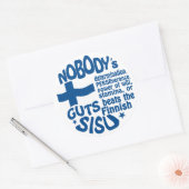 Finse SISU-stickers Ronde Sticker (Envelop)