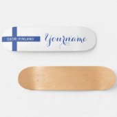 Finse skateboards met vlag (Horizontaal)
