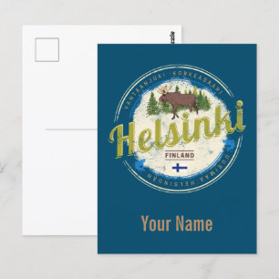 Finse  souvenir hoofdstad Helsinki Briefkaart