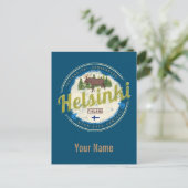 Finse souvenir hoofdstad Helsinki Briefkaart (Staand voorkant)