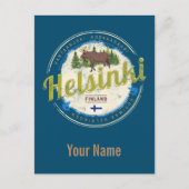 Finse souvenir hoofdstad Helsinki Briefkaart (Voorkant)