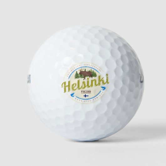 Finse  souvenir hoofdstad Helsinki Golfballen (Voorkant)