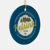 Finse  souvenir hoofdstad Helsinki Keramisch Ornament (Rechts)