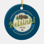 Finse  souvenir hoofdstad Helsinki Keramisch Ornament (Voorkant)
