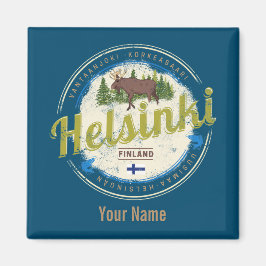 Finse souvenir hoofdstad Helsinki Magneet