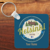 Finse souvenir hoofdstad Helsinki Sleutelhanger (Voorkant)