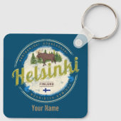 Finse souvenir hoofdstad Helsinki Sleutelhanger (Achterkant)