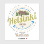 Finse  souvenir hoofdstad Helsinki Sticker (Vel)