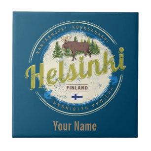 Finse souvenir hoofdstad Helsinki Tegeltje