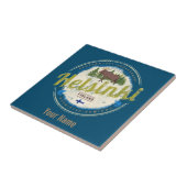 Finse souvenir hoofdstad Helsinki Tegeltje (Zijkant)