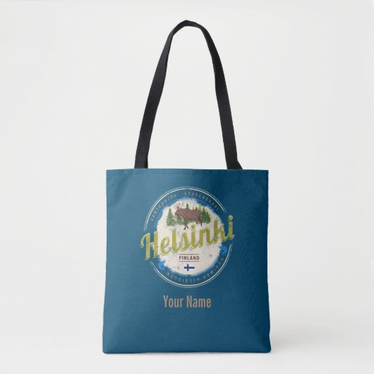 Finse  souvenir hoofdstad Helsinki Tote Bag (Voorkant)