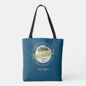 Finse  souvenir hoofdstad Helsinki Tote Bag (Achterkant)