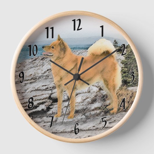 Finse spits aan de kust Schilderij - Hond Kunst (Voorkant)
