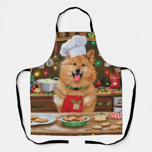 Finse spits Holiday Baking: Festief Kerstfeest Schort (Voorkant)